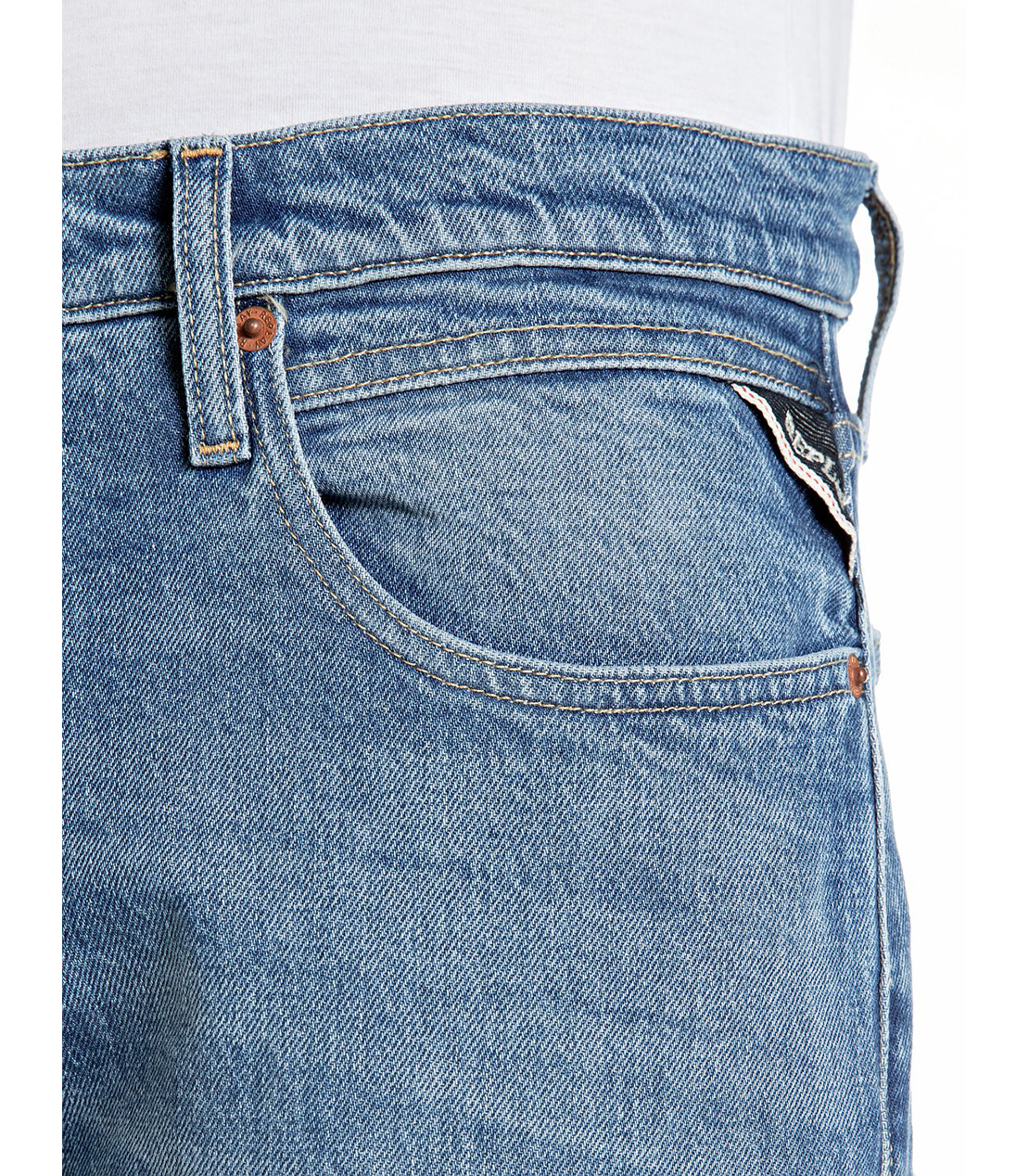 ストレートフィットAIDEEN レッドキャストストレッチデニム 詳細画像 ブルー 6